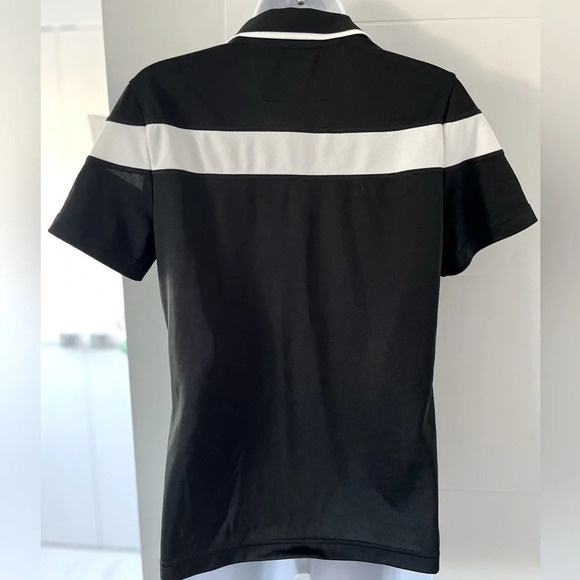 Adidas/💰2 FOR $10💰 Climalite/ Women’s Golf  tee/ Black and white/ Size US M - Picture 3 of 9